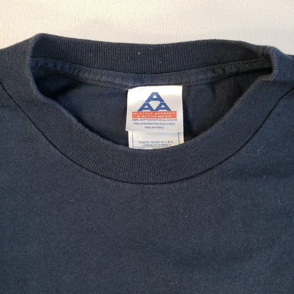 AAA Alstyle Apparel Activewear Mens T Shirt Size XLarge Blue Newport Beach Ca - Picture 4 of 10